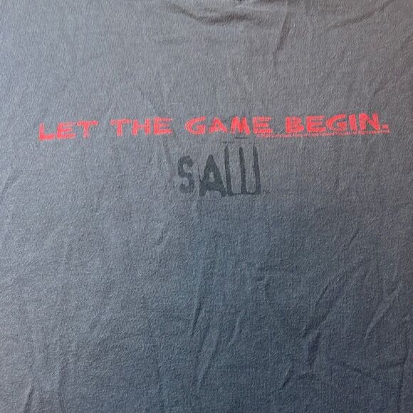 Vintage Gildan 2004 SAW‎ Horror Movie Promo Let The Games Begin Promo TShirt S - Picture 6 of 7